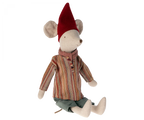 Maileg - Christmas Mouse - Medium Boy - Scarf