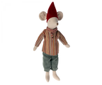 Maileg - Christmas Mouse - Medium Boy - Scarf