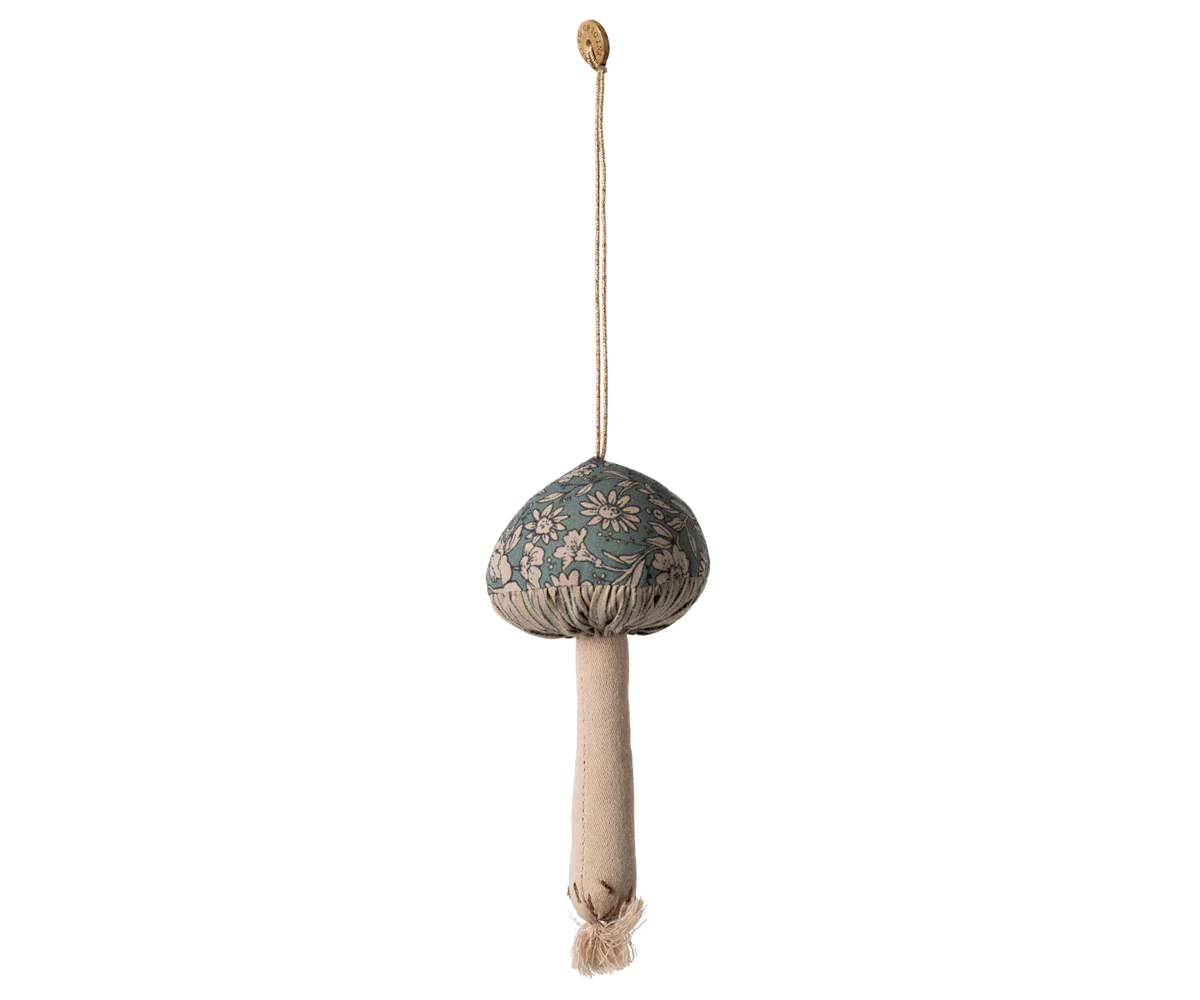 Maileg Ornament, Mushroom - Blossom - Green