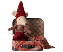 Load image into Gallery viewer, Maileg Christmas Mouse, Baby in Suitcase
