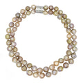 Pink Edison Pearl Double Strand - Silver