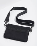 Wild One - Recycled Knit Eco Cross Body Treat Pouch: Black