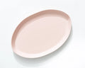 Haand Oval Platter - Ripple | 15 in - Buttermilk Pink