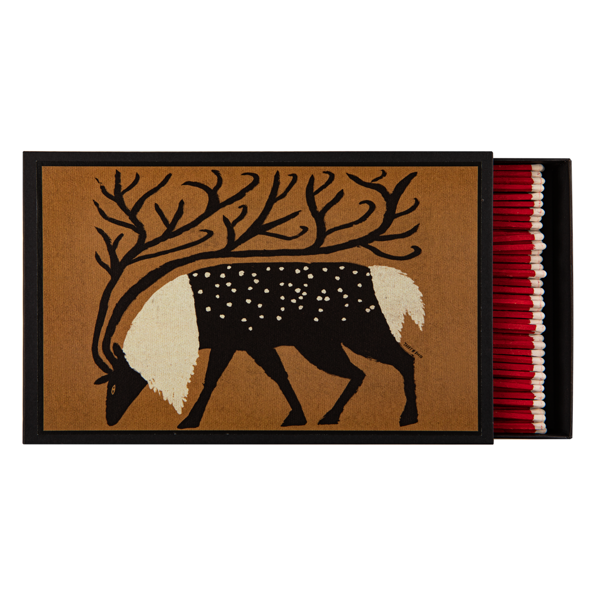 Archivist Keepsake Matchbox - Reindeer | Giant Christmas Safety Matches