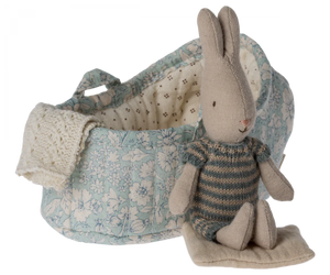 Rabbit in Carry Cot Micro - Blue