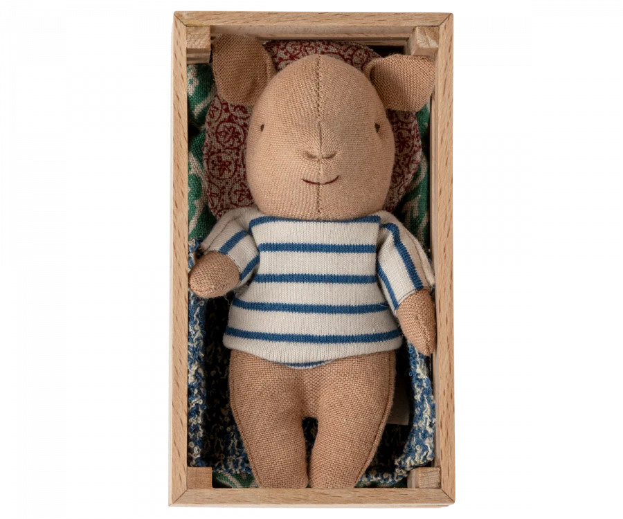 Maileg - Pig in Box - Baby, Boy