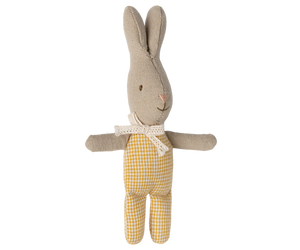 Maileg Rabbit, My - Yellow Check