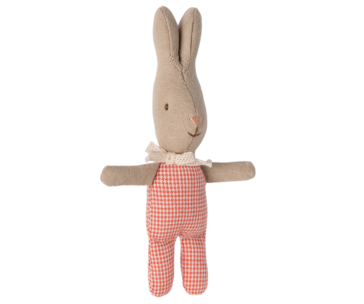 Maileg Rabbit, My - Red Check