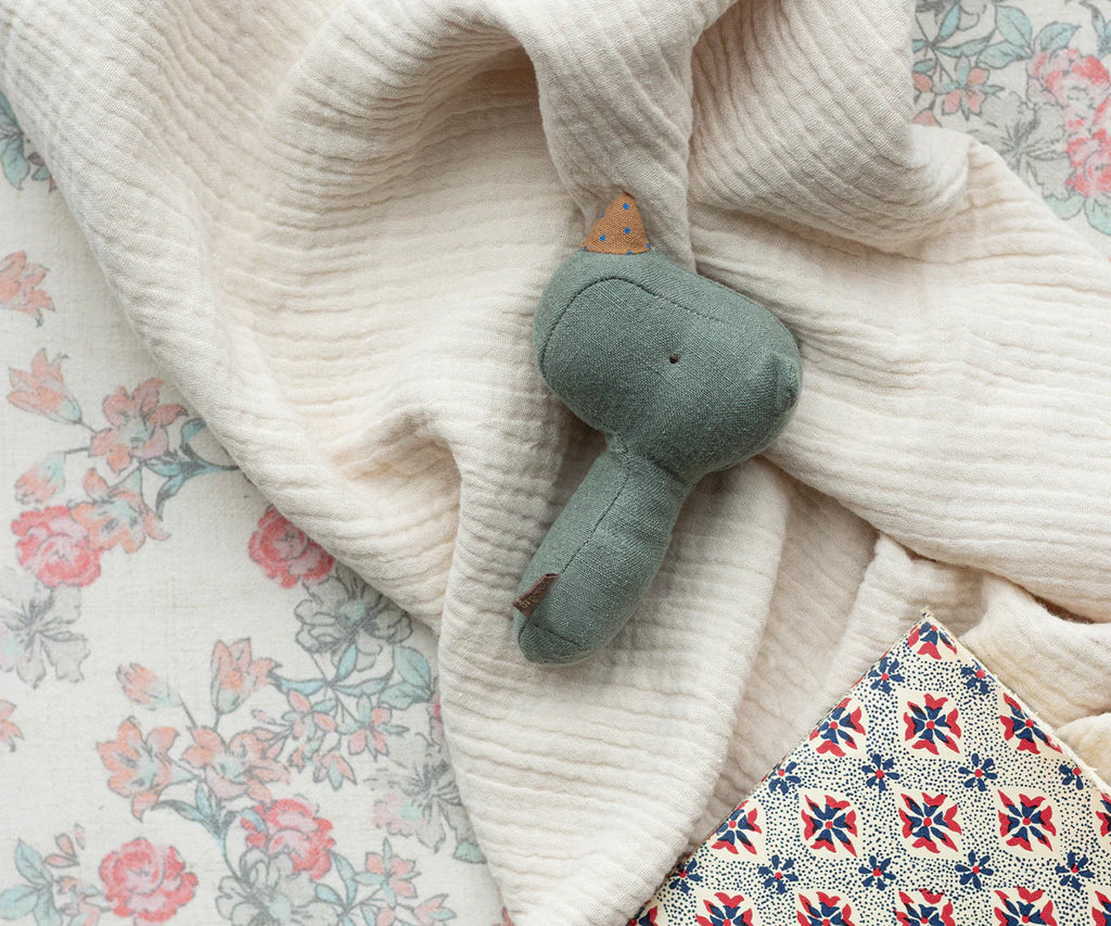 Maileg Lullaby Friends - Rhino Rattle - Pine