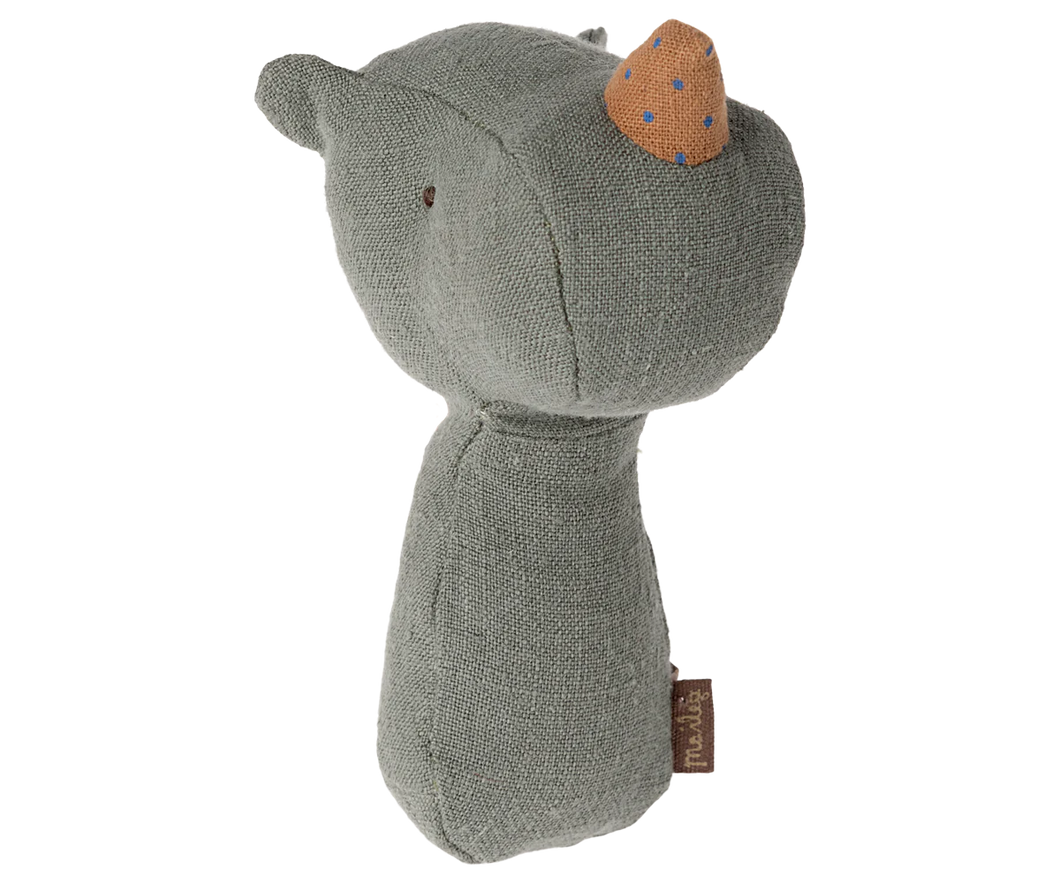 Maileg Lullaby Friends - Rhino Rattle - Pine