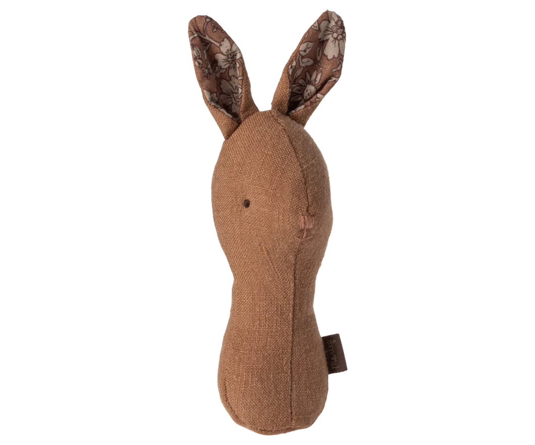 Maileg Lullaby Friends - Bunny Rattle | Chocolate