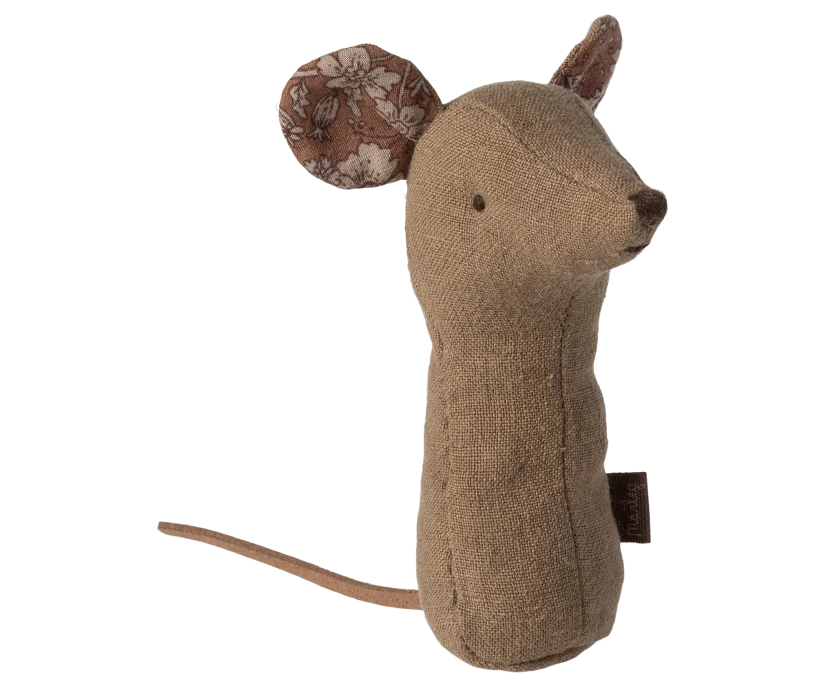 Maileg Lullaby Friends - Mouse Rattle | Light Umber