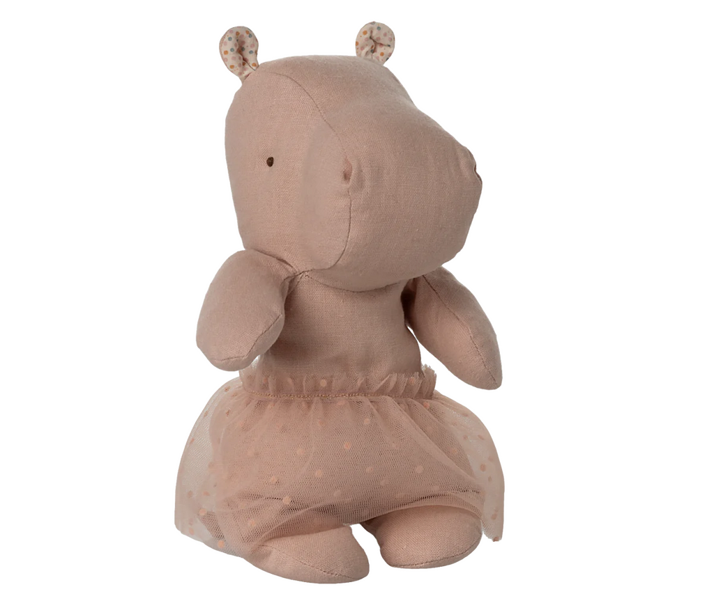 Maileg - Safari Friends, Hippo with Skirt, Small | Soft Rose