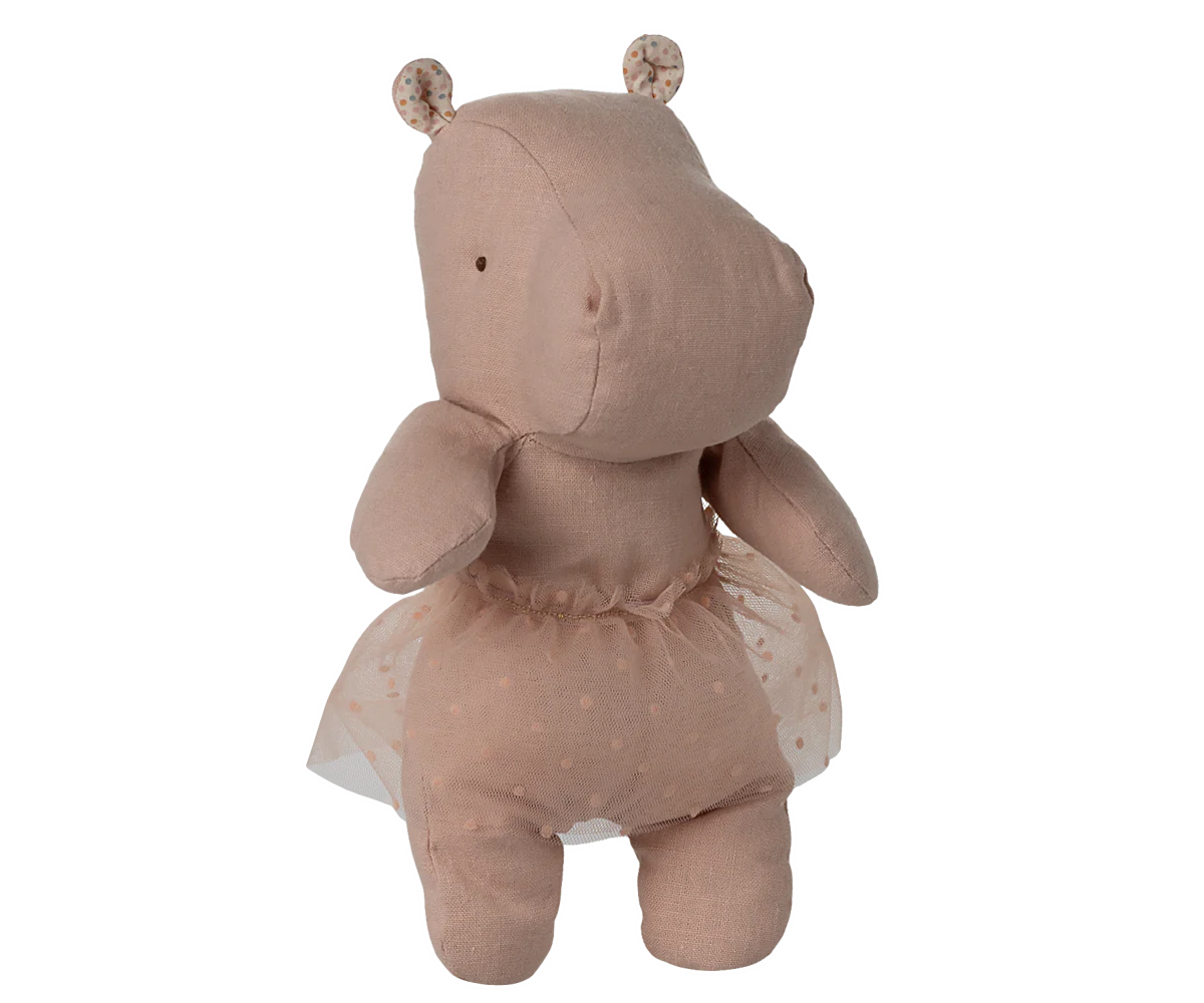Maileg - Safari Friends, Hippo with Skirt, Small | Soft Rose
