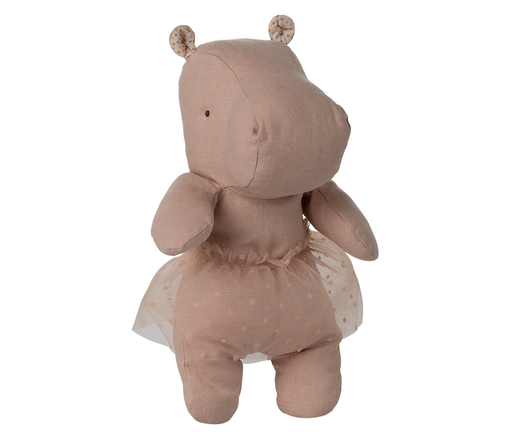 Maileg - Safari Friends, Hippo with Skirt, Small | Soft Rose