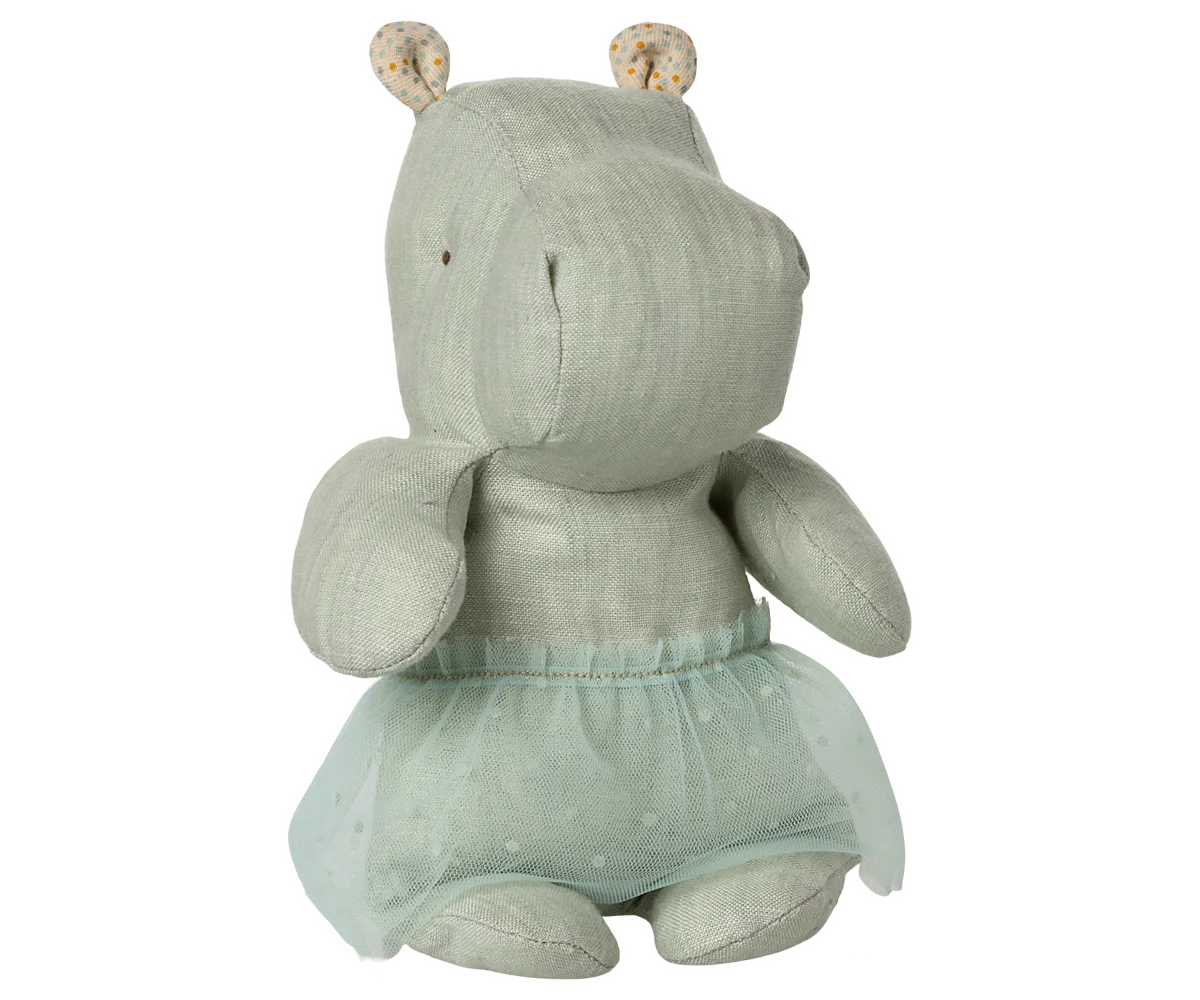 Maileg - Safari Friends, Hippo with Skirt, Small | Mint