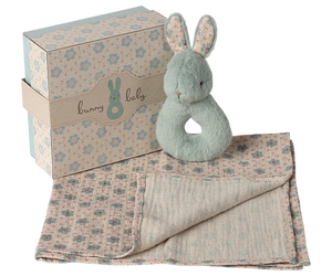 Maileg - Rabbit Rattle Set | Mint