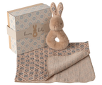 Maileg - Rabbit Rattle Set | Cream Peach