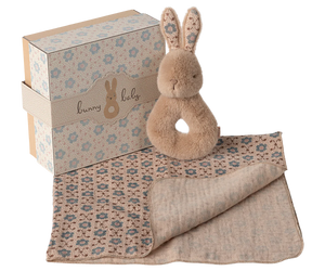 Maileg - Rabbit Rattle Set | Cream Peach