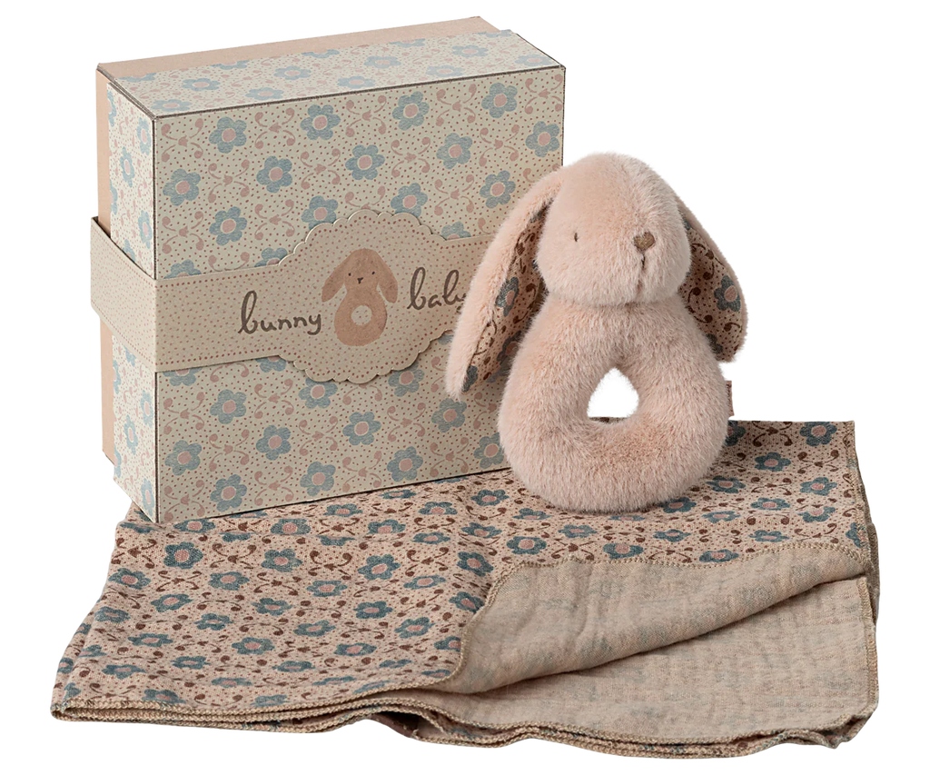 Maileg - Rabbit Rattle Set | Powder