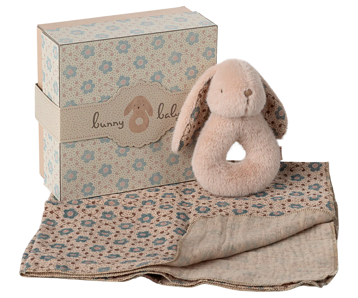 Maileg - Rabbit Rattle Set | Powder