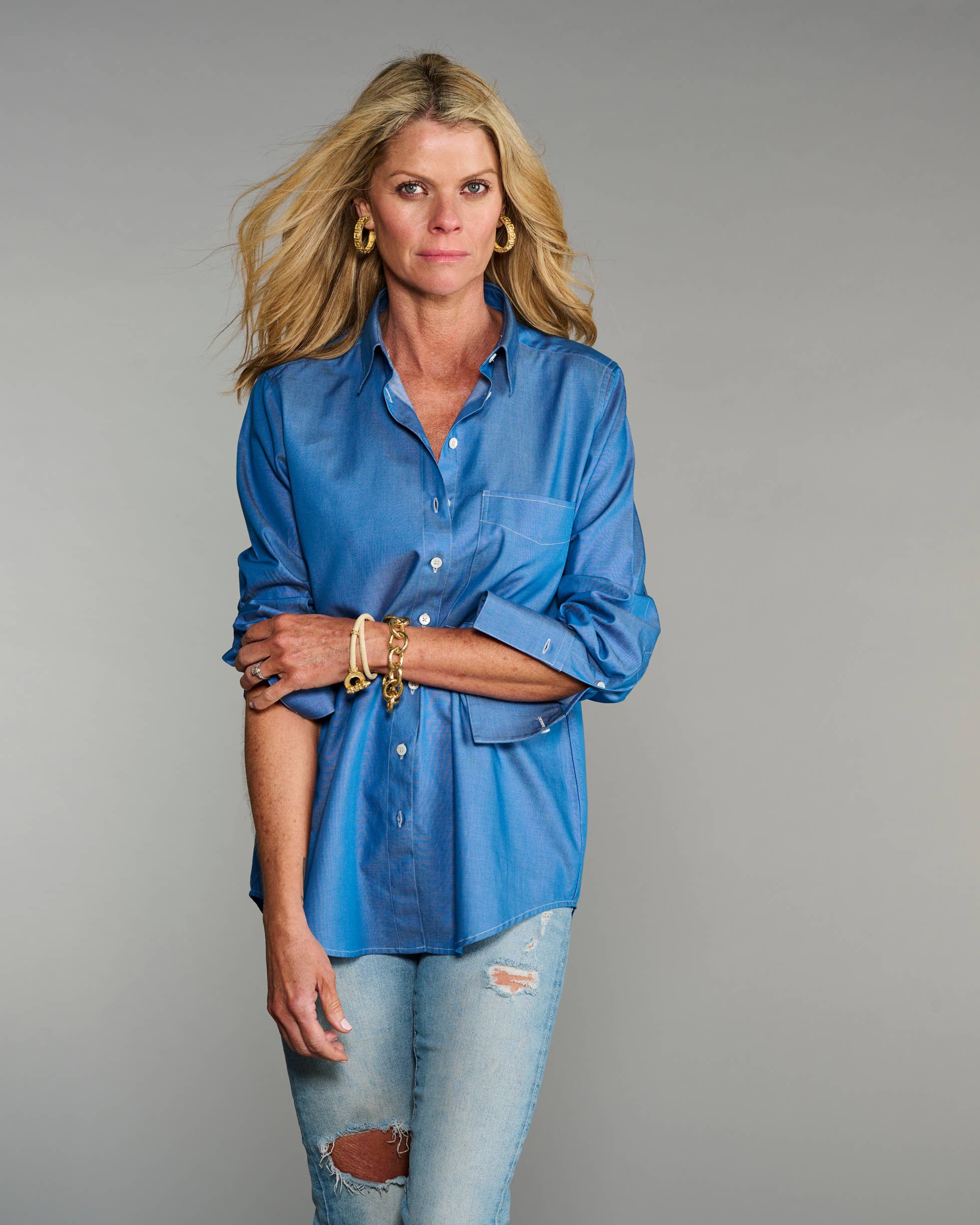 Claridge + King - The Mod in LIghtweight Denim: Blue / S