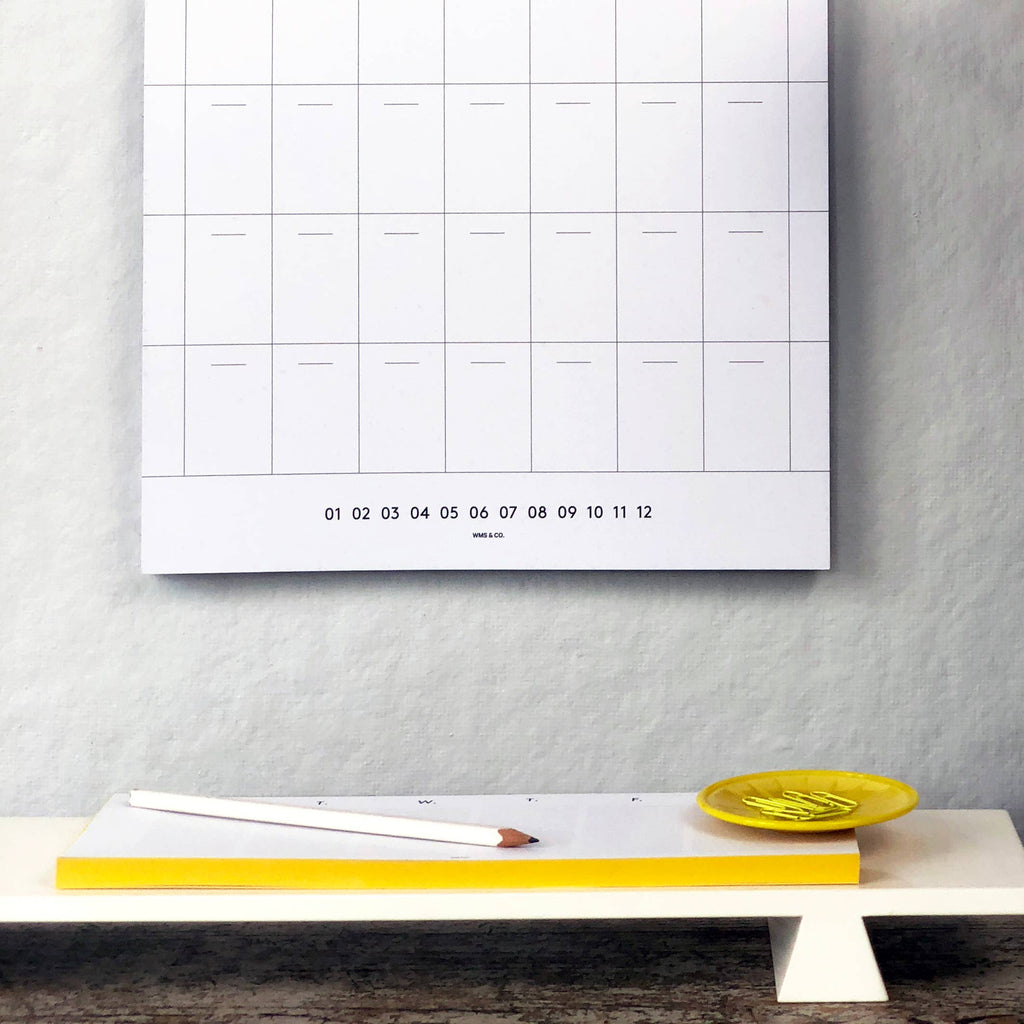 Wms&Co. Keyboard Planner Pads Pink Edged / Keyboard Weekly Planner