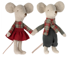 Load image into Gallery viewer, Maileg - Winter Mice Twins - Little Brother and Sister
