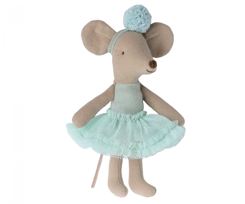 Maileg Ballerina Little Sister Mouse - Light Mint