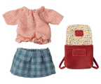 Maileg Clothes & Bag, Big Sister Mouse - Red