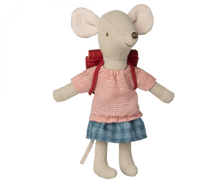 Load image into Gallery viewer, Maileg Clothes &amp; Bag, Big Sister Mouse - Red
