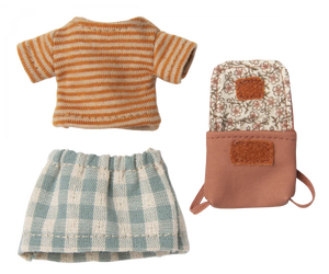 Maileg Clothes & Bag, Big Sister Mouse - Old Rose