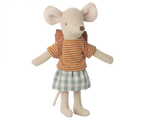 Maileg Clothes & Bag, Big Sister Mouse - Old Rose