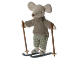 Maileg - Winter Mouse with Ski Set - Big Brother