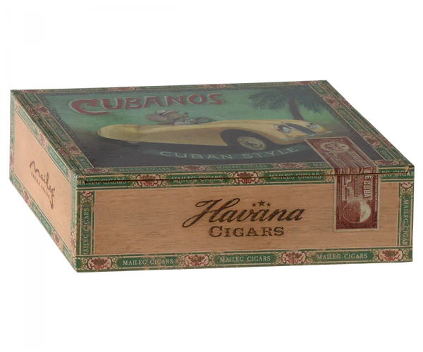 Maileg Grandma & Grandpa Mice - Cigar Box
