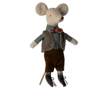 Load image into Gallery viewer, Maileg Vest, Pants &amp; Bow Tie, Grandpa Mouse
