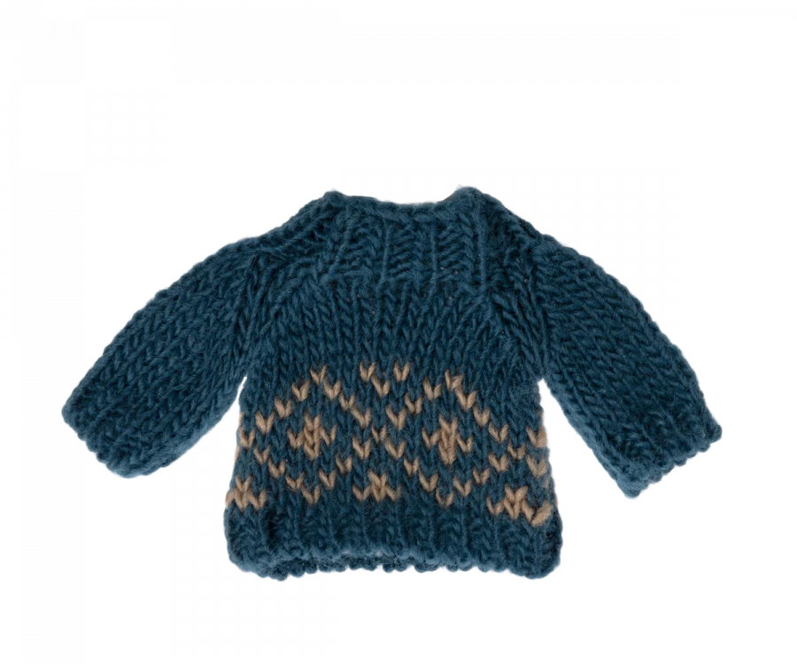 Maileg - Knitted Sweater - Dad Mouse