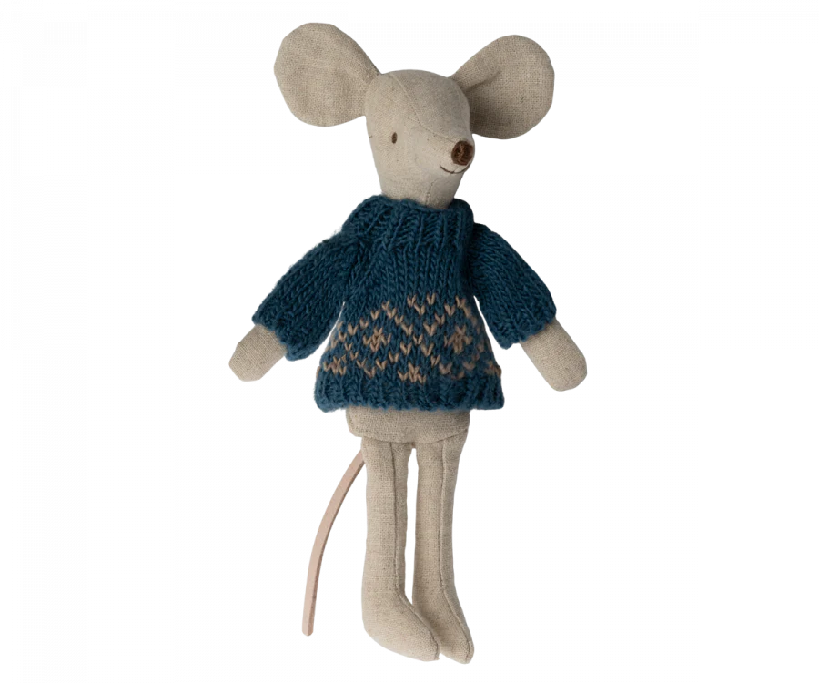 Maileg - Knitted Sweater - Dad Mouse