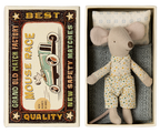 Maileg Little Brother, Mouse in Matchbox