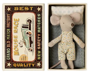 Maileg Little Brother, Mouse in Matchbox