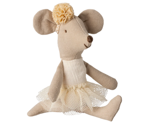 Maileg Ballerina Mouse, Little Sister - Off white