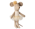 Maileg Ballerina Mouse, Little Sister - Off white