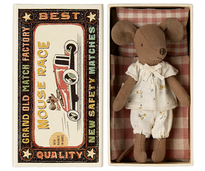 Maileg Big Sister Mouse in a Matchbox + Pajamas