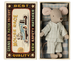 Maileg Big Brother Mouse in a Matchbox - Mint