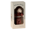 Maileg - Winter Mouse with Ski Set, Big Sister - Rose