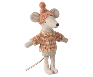 Maileg Knitted Sweater and Hat - Big Sister Mouse