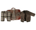 Maileg Jacket, Pants & Tie in Suitcase, Mouse Grandpa
