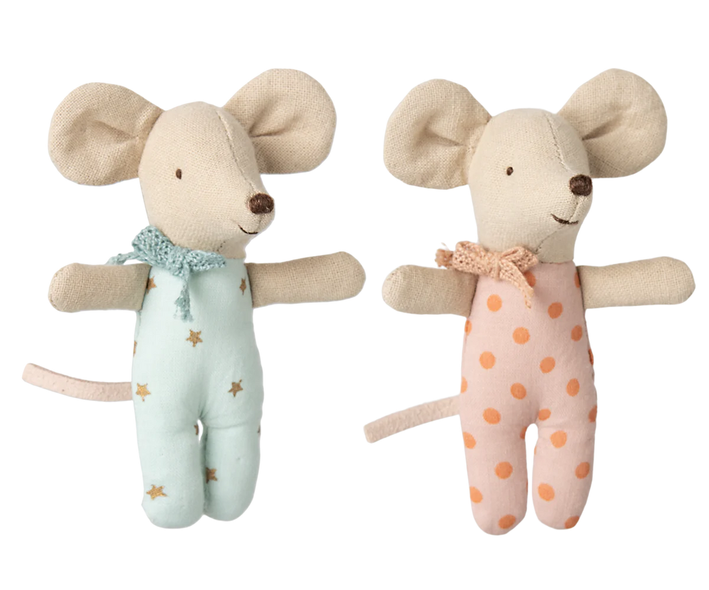 Maileg - Twins, Baby Mice in Matchbox