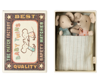 Maileg - Twins, Baby Mice in Matchbox