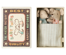 Load image into Gallery viewer, Maileg - Twins, Baby Mice in Matchbox
